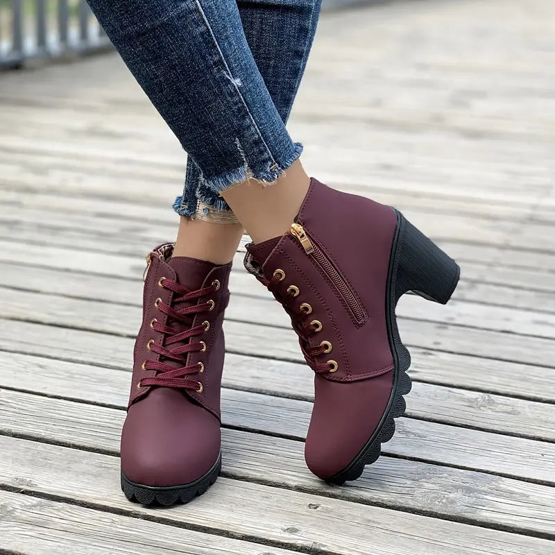 High heel ankle boots