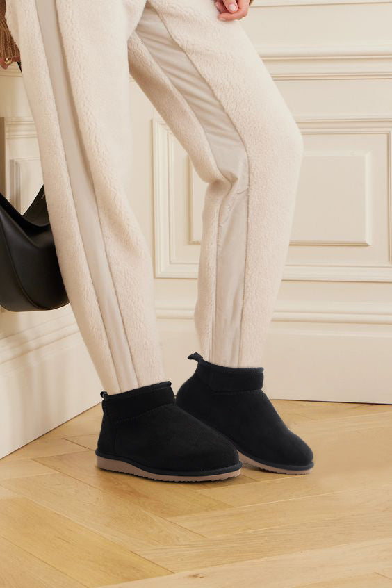 Bottines Classic pour Femme en Daim avec Mousse à Mémoire de Forme et Doublure en Fourrure