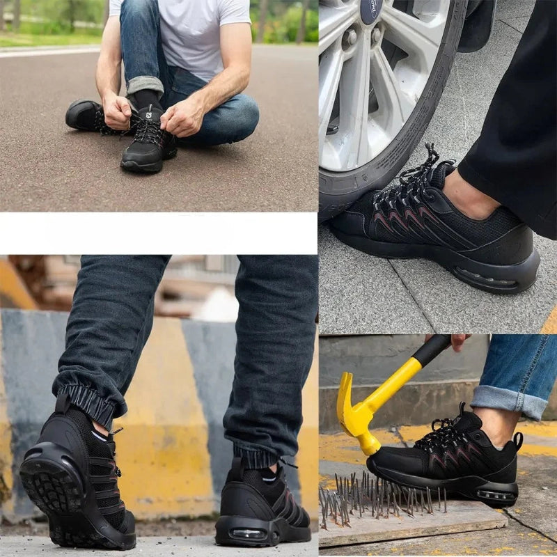 Baskets de Sécurite Confortables & Respirantes - Unisexe noir1