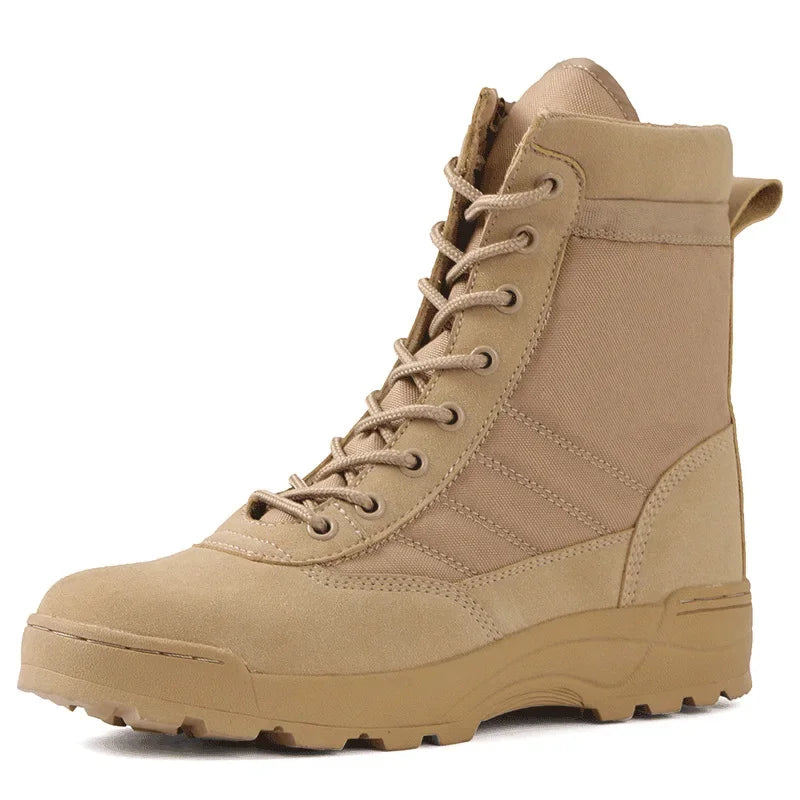 Bottes Militaire Tactiques Legeres et Respirantes pour Randonne et Travail - Unisexe desert