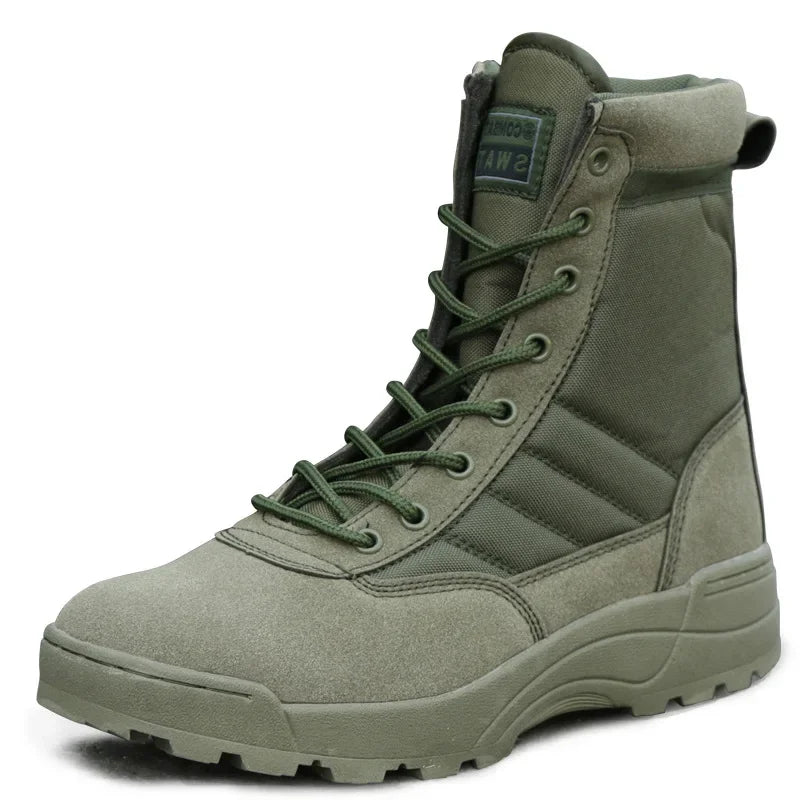 Bottes Militaire Tactiques Legeres et Respirantes pour Randonne et Travail - Unisexe vert1
