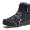 Bottes de Neige Unisexe Imperméables et Chaudes en Peluche-noir1