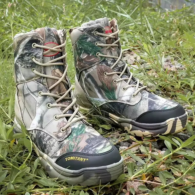 Bottes de Randonnee Camouflage Antiderapantes2