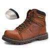 Bottes de Securite en Cuir Confortables et Anti-Ecrasement - Unisexe marron2