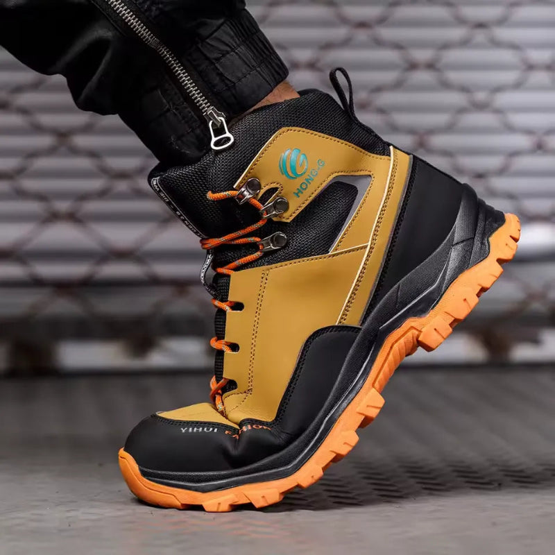 Bottes de Travail Impermeables & Confortables - HONG-G jaune4