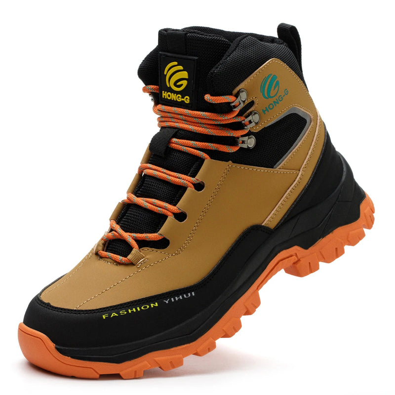 Bottes de Travail Impermeables & Confortables - HONG-G jaune7