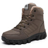 Bottines dHiver Impermeables avec Doublure de Fourrure - Unisexe kaki