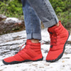 Bottines dHiver Pieds Nus Legeres et Antiderapante - Unisexe rouge1