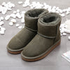Bottines d'Hiver en Daim et doublure en fourrure - Unisexe vert1