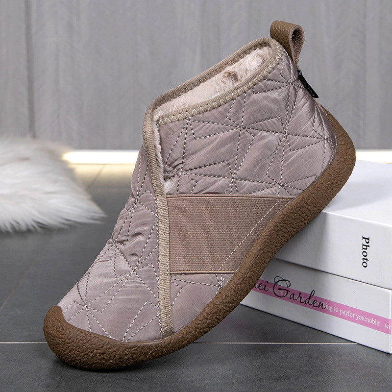 Bottines matelassées  légères Confort, Style et Chaleur pour l'Hiver-kaki5