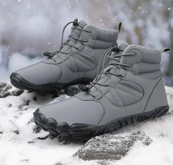 Wasserdichte, pelzgefütterte Winter-Barfußstiefel