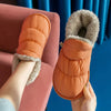Chaussons dHiver Chauds - Antiderapants et Doubles en Peluche Unisexe orange
