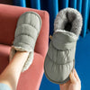 Chaussons dHiver Chauds - Antiderapants et Doubles en Peluche Unisexe vert