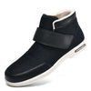 Chaussures Orthopediques Montantes et Chaudes pour Pieds Sensibles ou Diabetiques - Unisexe noir avec peluche1