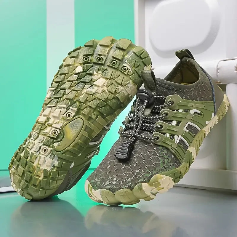 Chaussures Pieds Nus Aquatiques Respirantes army1