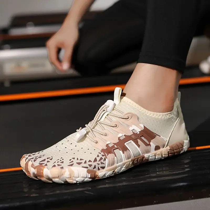 Chaussures Pieds Nus Aquatiques Respirantes beige1