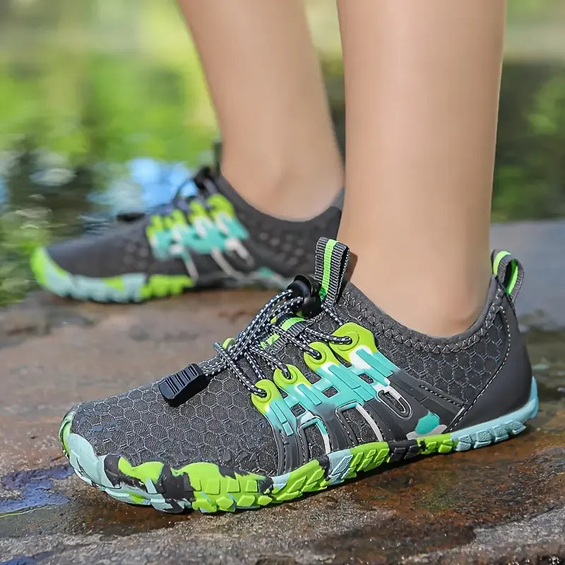 Chaussures Pieds Nus Aquatiques Respirantes gris2