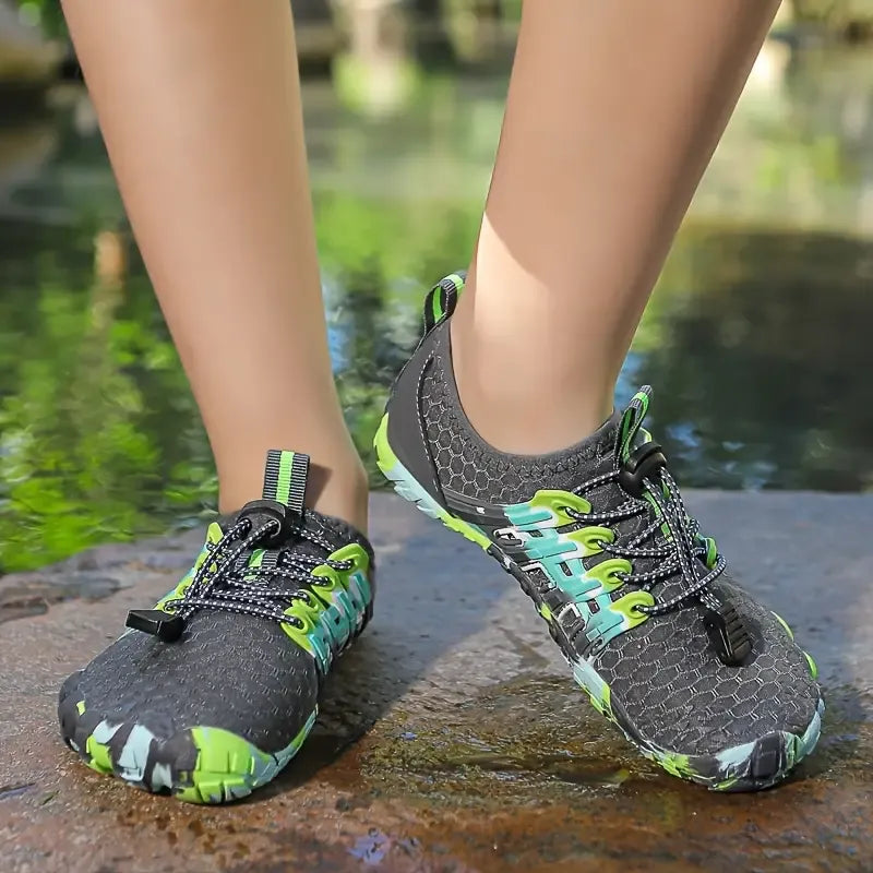 Chaussures Pieds Nus Aquatiques Respirantes gris3