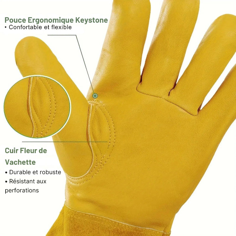 Gants de Jardinage Respirants & Resistants aux epines - Pour Femmes2