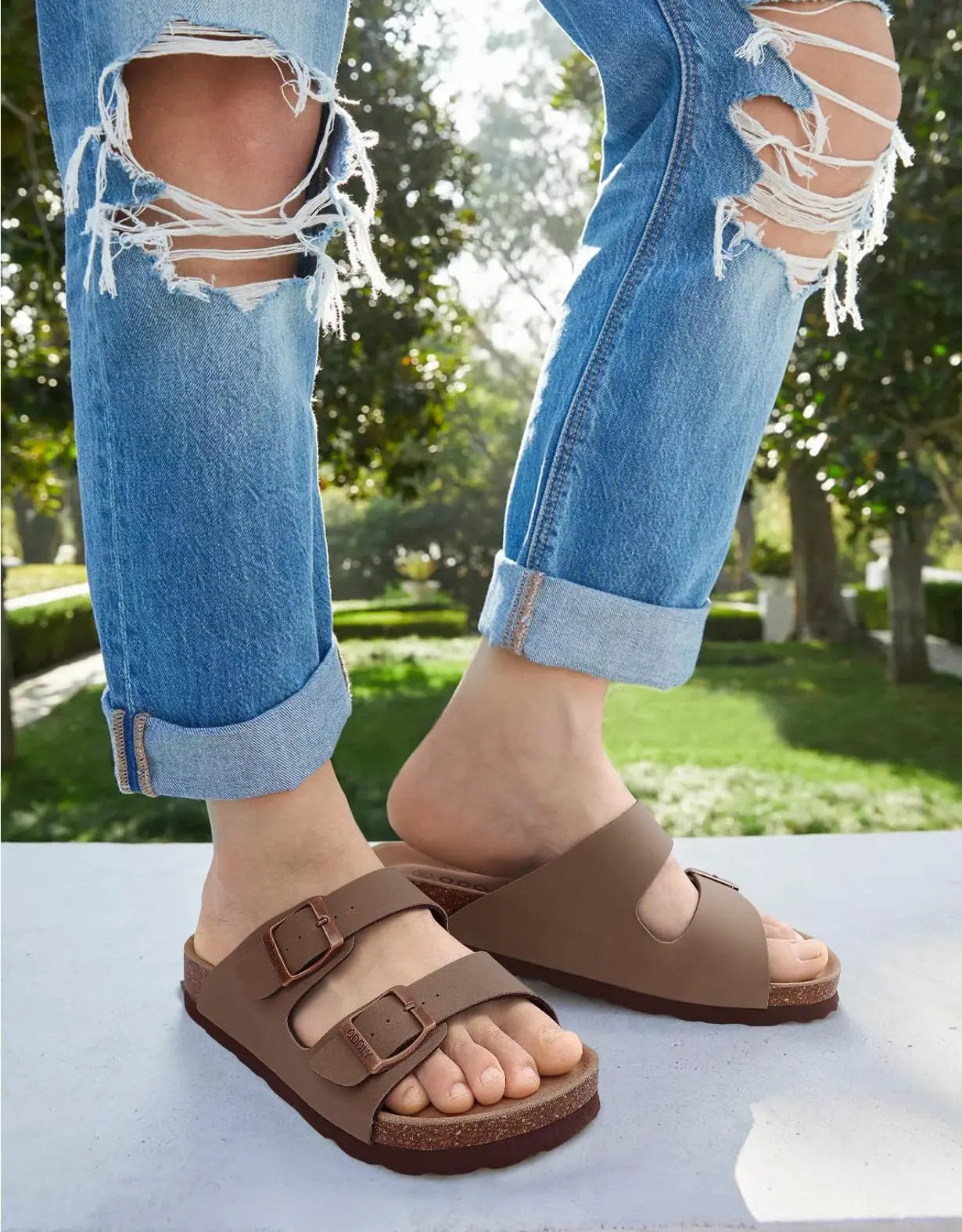 Kidmi Suede - Flat Boston Sandals