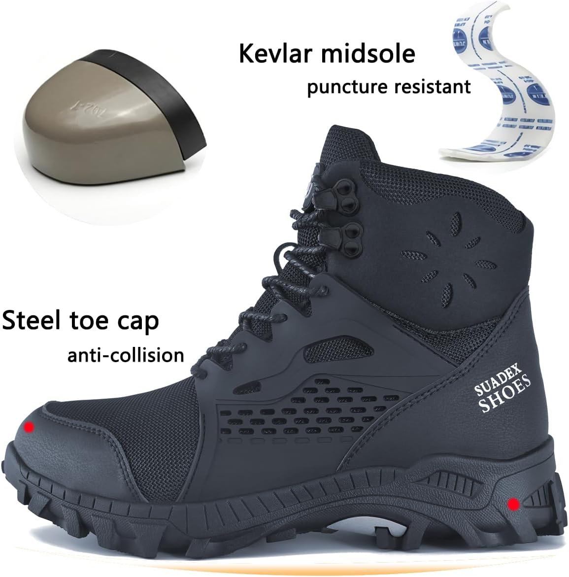 Bottes de Sécurité à Embout en Acier - Imperméables, Indestructibles