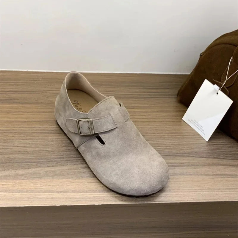 Sabots Boston Fermes a Brides Reglables gris