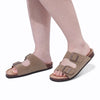 Suede mules with arch support for women and men