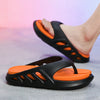 Tongs Confortables a Plateforme orange1