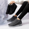 chaussures-orthopediques-larges-chaudes-en-velours-pour-pieds-sensibles-diabetiques-pour-femme gris et noir