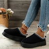 Women's Fur Lined Platform Slippers 