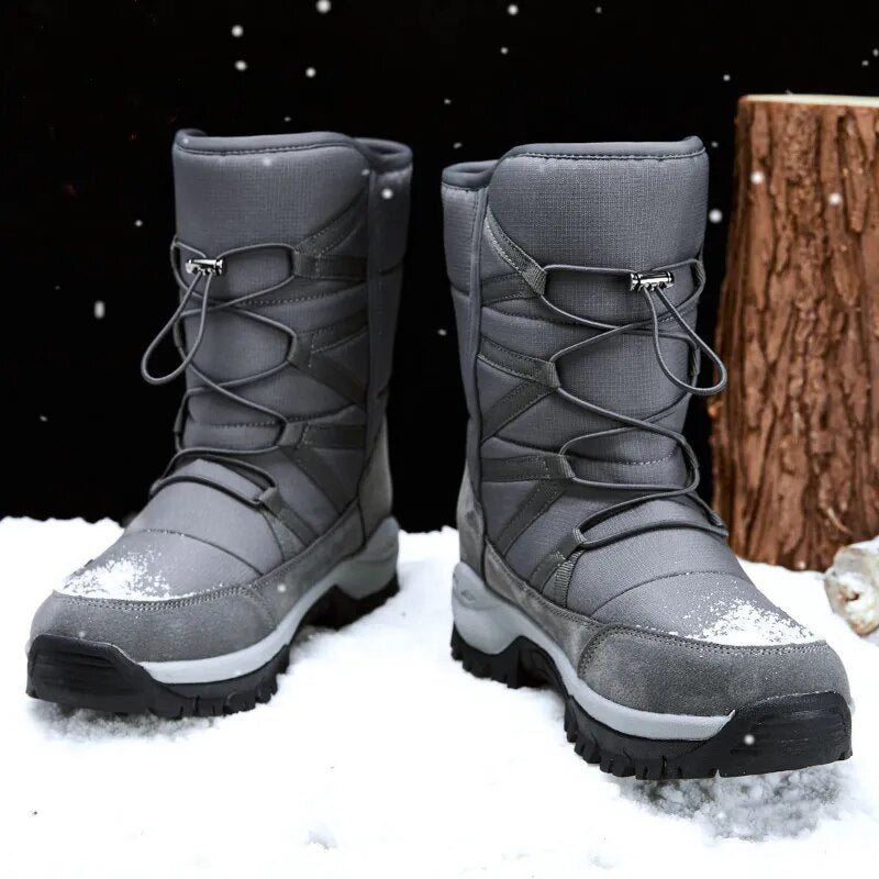 Warme Plüsch-Schneestiefel für Herren 